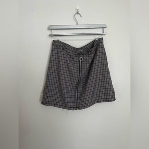 Purple plaid skirt
